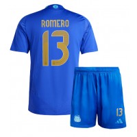 Argentina Cristian Romero #13 Bortatröja Barn Copa America 2024 Kortärmad (+ Korta byxor)